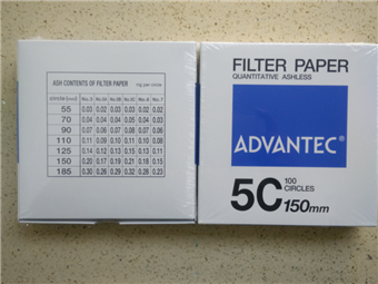 5C/150mm日本ADVANTEC NO.5C号定量滤纸细颗粒物过滤5C/150mm