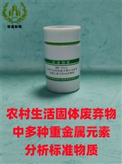 RMH-G013a农村生活固体废弃物中多种重金属元素标物