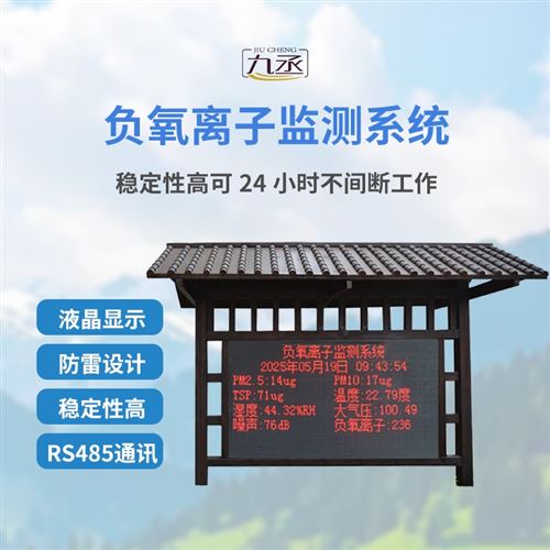 園區(qū)擺放負氧離子測試儀