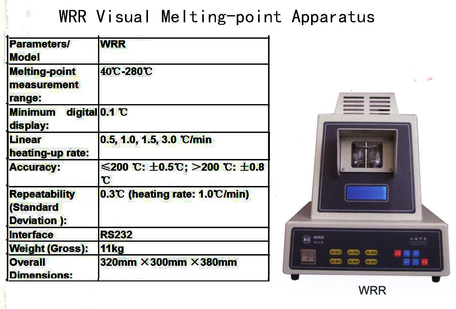 WRR熔點儀英文說明書